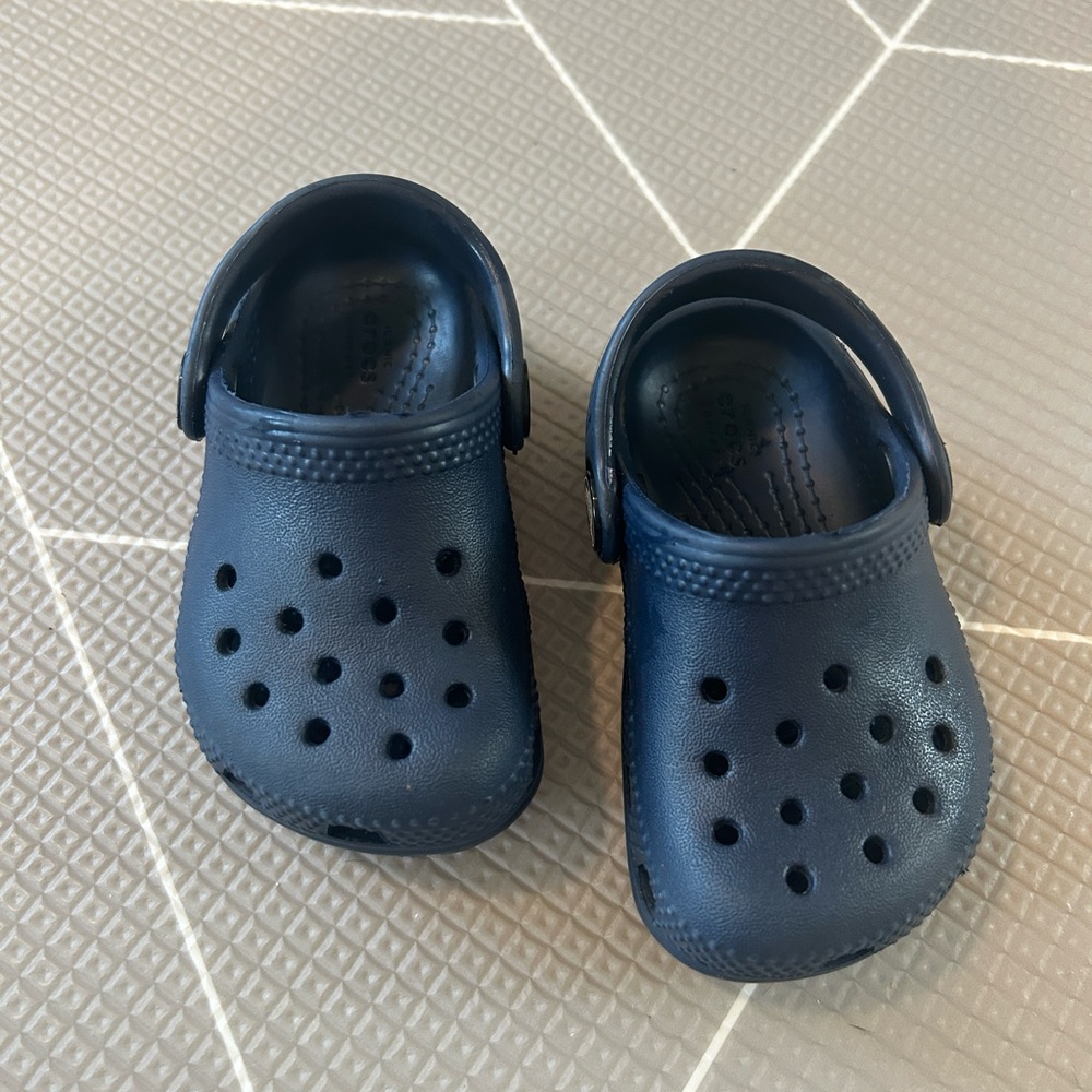 Infant Navy Blue Crocs